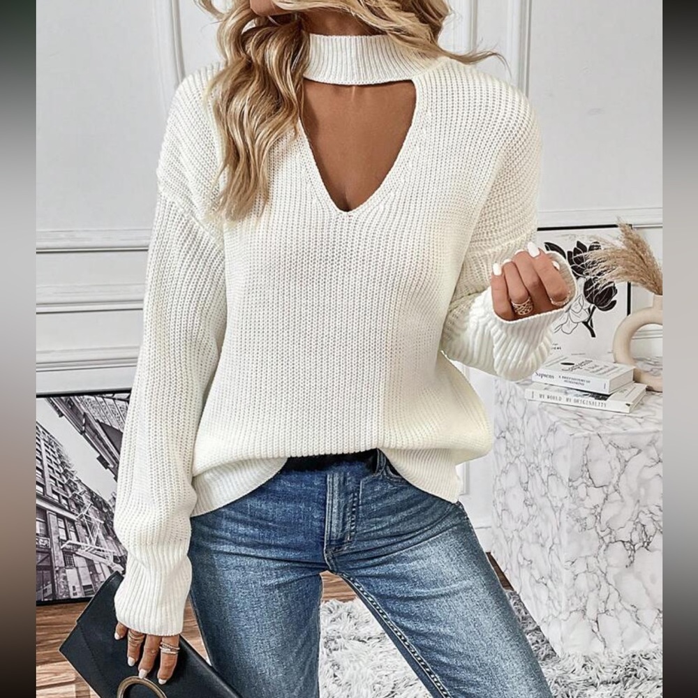 Boho cutout sweater top - Picture 13 of 16